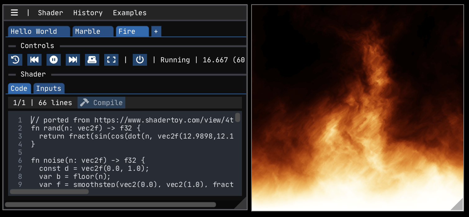 2 windows (WebGPU Shader Toy)