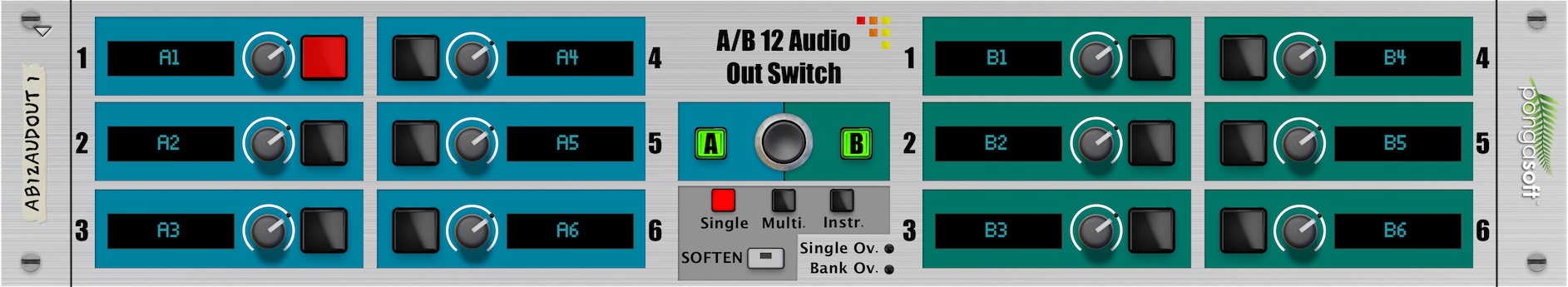 A/B 12 Audio Out Switch (Front)